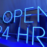 Personnalisé ouvert 24 heures enseignes au néon nouveau produit conseil enseigne au néon pour les entreprises adaptées centre commercial parc hôpitaux AC/DC alimenté