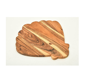 Bloque de cortar de madera de alta calidad con mango de hoja de diseñador Regalo de boda para utensilios de cocina Uso a un precio razonable - Product Image 2