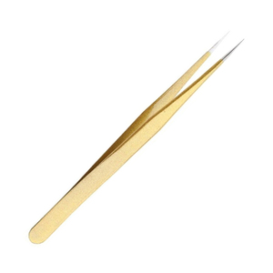 Pince à épiler droite en acier inoxydable Prime Precision Point Volume pince à cils par des roches grises - Product Image 2