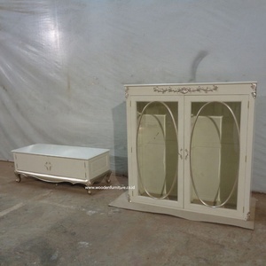 ตู้โชว์สไตล์ฝรั่งเศส ตู้โชว์แบบคลาสสิก แบบถอดประกอบได้ สไตล์ยุโรป พร้อมไฟ ผลิตโดยผู้ผลิตเฟอร์นิเจอร์ไม้ - Product Image 5