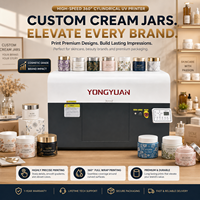 Impresora UV Rotativa de Alta Velocidad de 360 Grados para Impresión Completa de Frascos de Crema y Botellas Cilíndricas, Impresión CMYK, Barniz Blanco