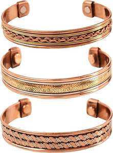 Pulsera de Cobre Puro Ayurvédica para Hombre y Mujer, Pulsera de Cobre Hecha a Mano, Pulsera de Cobre Martillada de Lujo - Product Image 2