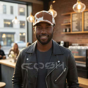 Casquette de baseball en cuir de vache - Product Image 2