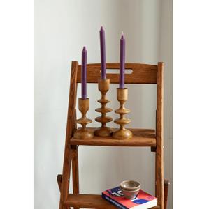 Porte-bougie en bois fait main de qualité supérieure pour bougies décoratives et utilisé dans le style de la maison Disponible au prix d'usine - Product Image 1