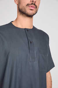 Thobe / Thawb Traditional Men Thobe with <b>Hood</b> Stylish and Comfortable <b>Robe</b> Perfect for Cultural and Casual Wear Thobe Thawb - Product Image 2