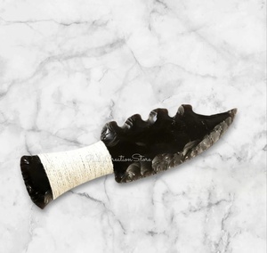 Cuchilla Ritual de Obsidiana Negra Tallada a Mano, Cristal Volcánico Natural de 3-6.5 Pulgadas, Herramienta Espiritual Decorativa - Product Image 4