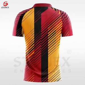 ชุดเสื้อฟุตบอล2024สำหรับผู้ใหญ่สีเหลืองสีน้ำเงินพิมพ์โลโก้สีดำสีเขียวประกอบด้วยกางเกงขาสั้นและถุงเท้า - Product Image 2