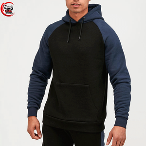 Sweat à capuche en molleton de coton 100% polaire brossée super douce avec motif solide à coupe décontractée pour l'hiver-Teint uni - Product Image 4