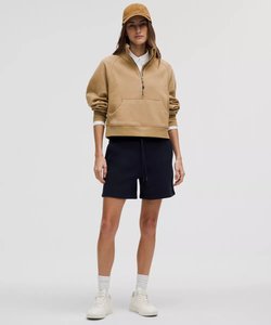 Customizable Women Crop Fleece Zipper up <b>Sweatshirt</b> Solid Color Long <b>Sleeves</b> Turtleneck Hoodies for Women With <b>Short</b> Neck Zipper - Product Image 5