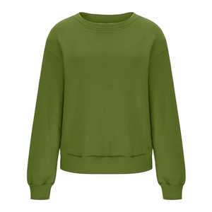 Sudadera de algodón 100% de alta calidad para mujer, jersey de manga larga con logotipo personalizado para invierno - Product Image 1