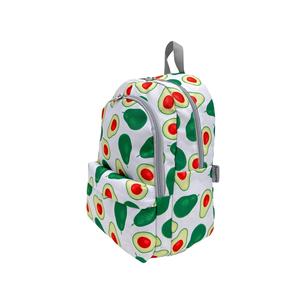 Borsa da scuola elementare per bambine e ragazze zaino con motivo Avocado porta pranzo e portapenne confezione da 3