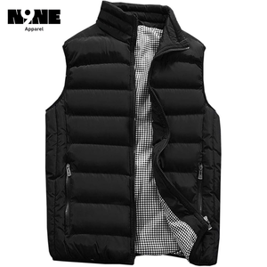 Toile de veste bouffante à col montant formel d'automne avec impression bouffante brodée fermeture à glissière courte longueur Service OEM - Product Image 3