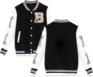 แจ็คเก็ตทีมตัวแทนเสื้อกีฬาเบสบอลบอมเบอร์เสื้อแจ็กเก็ตไซส์ใหญ่พิเศษพิมพ์ลายตัวอักษรแนววินเทจสำหรับทั้ง2025 - Product Image 5