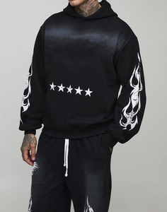 Survêtements surdimensionnés, vêtements personnalisés, veste coupe-vent et pantalon de survêtement en polyester, ensemble de survêtement détachable, costume pour homme, taille plus - Product Image 6