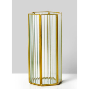 Elegant Designer Metal T-Light Votive <b>Candle</b> Box Brass Glass Hurricane Pillar <b>Holders</b> <b>Candle</b> <b>Lanterns</b> Jars for Home Decor - Product Image 1