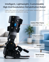 Exosquelette robotisé de cheville en fibre de carbone Rehahome, dispositif portable d'entraînement à la marche pour la rééducation de la paralysie hémiplégique et du pied tombant après un AVC