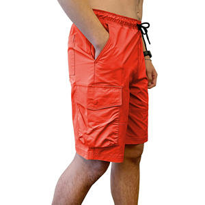 กางเกงขาสั้นผ้ายืดสำหรับผู้ชาย, กางเกงเอวยืดทรงสปอร์ตวินเทจเรียกว่าเป็นแสงแดดทำให้ซีดจาง - Product Image 4