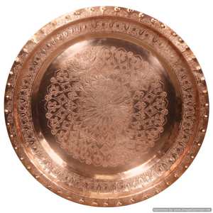 Plateau rond en cuivre avec poignée en laiton Nouveau design Décoration Fantaisie Luxe Meilleure qualité Poignée en laiton Plateau Ustensiles de table - Product Image 6