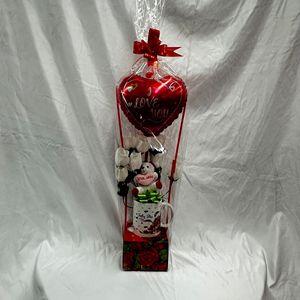 Coffret cadeau pour la Saint-Valentin avec ballon en forme de cœur et tasse pour les réunions de famille, décorations de fête - Product Image 3