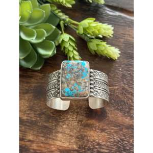 Leroy James Sidewinder Royston Turquoise & Sterling <b>Silver</b> Fashion <b>Cuff</b> <b>Bracelet</b> - Product Image 1