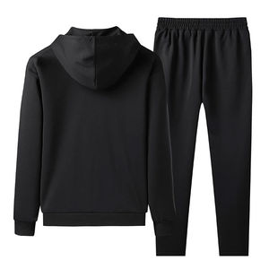 Survêtements de sport d'hiver pour hommes de qualité supérieure, respirants, à fermeture éclair, coupe régulière, à capuche, logo personnalisé imprimé, tailles XL/XXL - Product Image 2