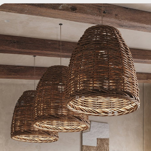 Nóng!!! Đèn Shades bao gồm 100% handmade mây giá rẻ bán buôn treo trần Mặt dây đèn hiện đại Châu Âu thiết kế trang trí - Product Image 3