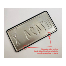 Cadres de plaque d'immatriculation de voiture en aluminium avec drapeau américain LED compatibles avec Tesla Ford Audi Mercedes-Benz - Product Image 5