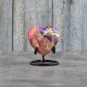 Vendeur B2B urne souvenir petit coeur avec support urnes gravées pour cendres de bébé souvenirs coeur de haute qualité souvenir coeur en laiton souvenir - Product Image 4