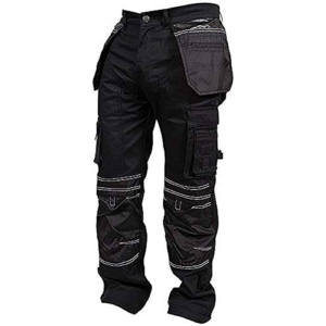 Pantalon cargo pour hommes très exigeant Matériau durable et respirant Motif droit lavé anti-rides Style décontracté - Product Image 1