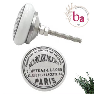 ลูกบิดเซรามิกมหากาพย์ที่สวยงามและดึงสำหรับลิ้นชักที่จับตู้เฟอร์นิเจอร์ - Product Image 1