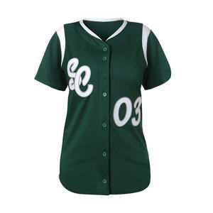 Camisetas y pantalones de softbol de uniforme de béisbol para mujer, ropa deportiva de secado rápido OEM con logotipo de equipo bordado - Product Image 2