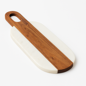 Acacia Wood Marble Cutting <b>Board</b> White Kitchen Dining Food Serving <b>Board</b> for Kitchenware <b>Tools</b> and Accessories - Product Image 2