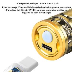 Tondeuse Électrique de Précision pour Barbe et Cheveux, Professionnelle, Rechargeable, Noire, Lame en Acier Inoxydable, IPX7, pour Camping-Car - Product Image 3