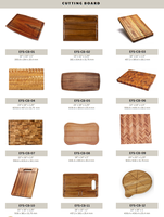 Houten snijplank met handvat, natuurlijk massief houten snijplank, serveerplank voor de keuken, aangepaste logo's, OEM fabrieks prijs, groothandel