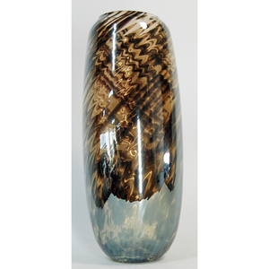 Jarrón de flores en cristal de Murano italiano de alta calidad de la colección Kvara decoración del hogar en barro negro especial regalo perfecto - Product Image 2