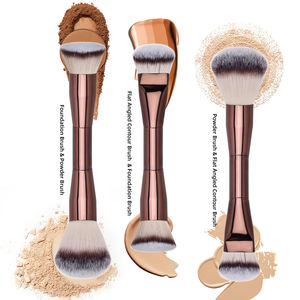 แปรงรองพื้นสองหัว ด้ามอลูมิเนียม ราคาโรงงาน คุณภาพระดับพรีเมียม - Product Image 1