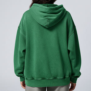 Sudaderas Personalizadas para Mujer, 500 Gsm, Lavado Ácido, Cierre Completo, Invierno, 100% Algodón, Ajuste Holgado y Cómodo, Venta al Por Mayor - Product Image 2