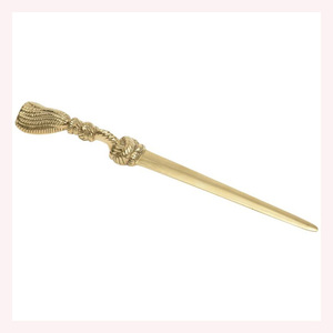 Chausse-pied élégant en laiton massif avec prise en main confortable Aide à la chaussure de luxe pour un usage quotidien et une aide à la rentrée douce - Product Image 6