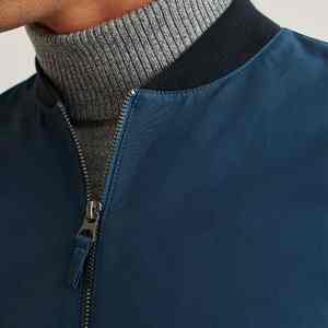 Veste bomber tendance pour homme, coupe slim, col montant, été 2025, toile fine, réversible, séchage rapide, style streetwear - Product Image 3