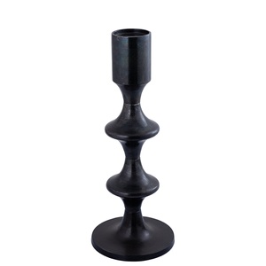 Hot Classic New <b>Black</b> Handmade Metal <b>Candlestick</b> <b>Holders</b> Set 2 Custom Print Wedding Centerpieces for Home Decoration - Product Image 3