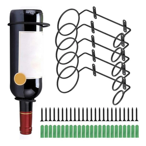 Porte-bouteille en métal écologique design fantaisie comptoir design simple porte-bouteille bar présentoir à vin en nid d'abeille en métal - Product Image 4