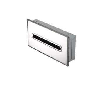 Cubierta de caja de pañuelos de acero inoxidable de alta calidad con diseño de recorte decorativo para una estética interior de lujo - Product Image 1