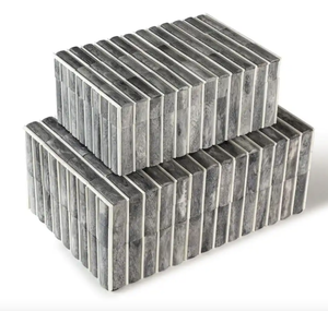 Luxury MOP Bone Inlay <b>White</b> Magnetic Closure Customizable Size Jewellery <b>Box</b> Home Hotel Decorative Table Accessories for - Product Image 3