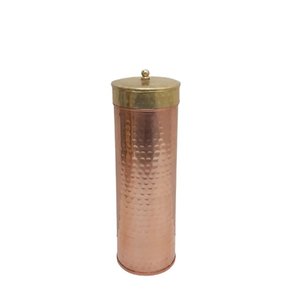Boîte ronde en fer avec couvercle plaqué or pour ustensiles de cuisine Style moderne décoratif fait à la main personnalisé en vrac - Product Image 4