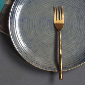 Couverts en métal Fourchette en or Restaurant Table esthétique Couverts Rangement Organisateur Porte-ustensiles pour comptoir de cuisine - Product Image 2