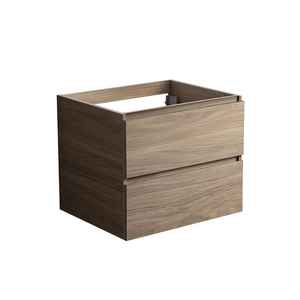 Base de Madera de Roble Natural con 2 Cajones para Conjuntos de Baño Vieste de 60 cm - Product Image 1