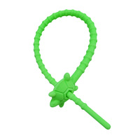 Cordon de suspension pliable en silicone motif petite tortue pour vêtements, sacs, jouets, accessoires de bricolage, salle de bain, cuisine, armoire
