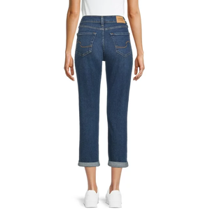 Premium Quality Women's Regular Fit Washed Denim Jeans <b>Pant</b> Mid-Waist Flat Front Customized Sizes Eco-Friendly Quick Dry Casual - Product Image 3