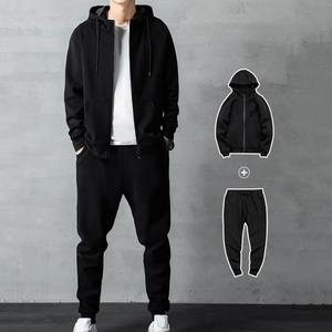 <b>Cheap</b> Custom Boys Hooded Solid Eco-Friendly Breathable Lightweight Autumn Casual Cotton Sweatsuit <b>Jogger</b> Sportswear Tracksuit - Product Image 5