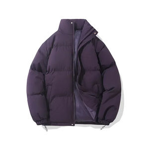 Streetwear d'hiver pour hommes Veste matelassée imperméable et chaude avec fermeture à glissière Effet bulle Manteau à la mode de meilleure qualité - Product Image 3